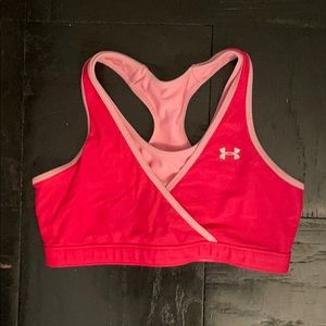 Under Armour pink reversible sports bra